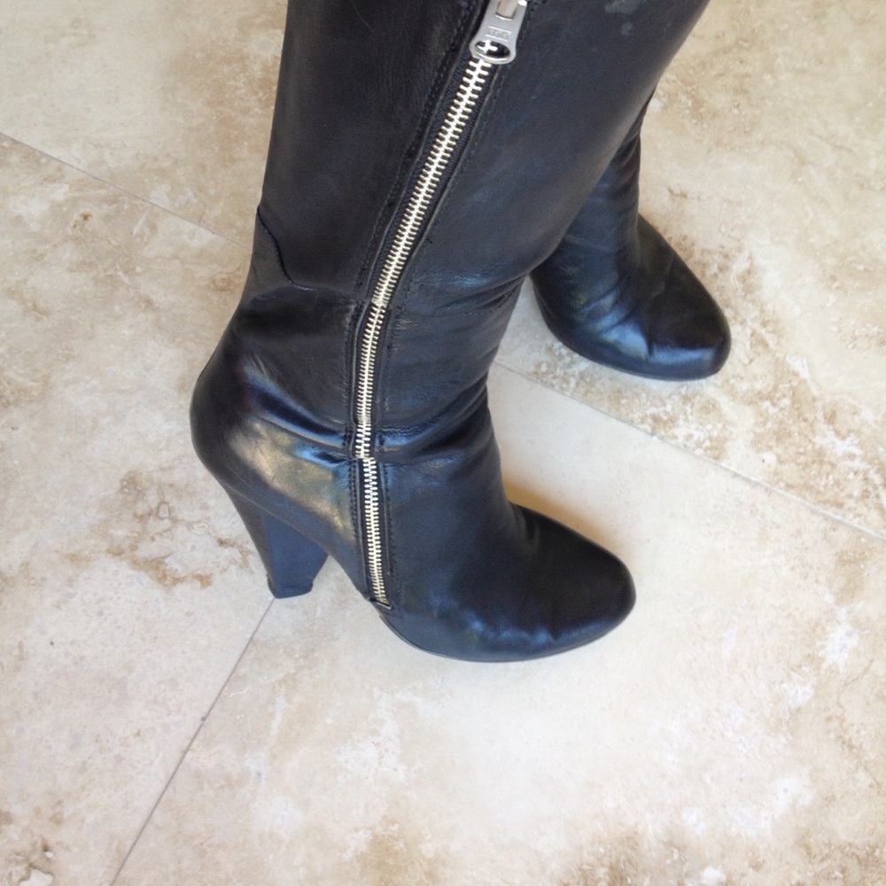 Sigerson Morrison Bella Fold Down Leather Boots - Picture 2 of 8